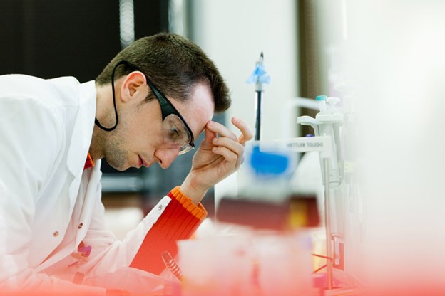 A scientist working at the Tres Cantos Research and Development facility in Spain