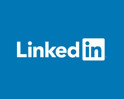 Logótipo do Linkedin dentro de um quadrado azul